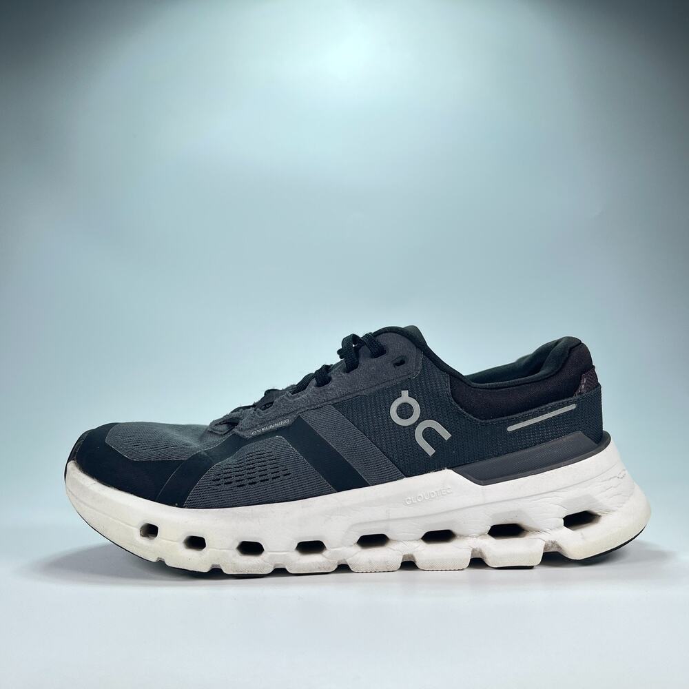 On Cloudrunner 2 Black White Lightweight Running Shoes 3WE10130264 Womens Size 8 - Picture 4 of 12